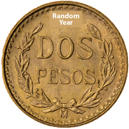 Gold Mexico 2 Pesos | Random Year