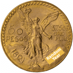 Gold Mexico 50 Pesos | Random Year