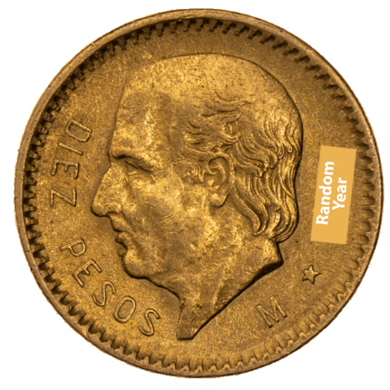 Gold Mexico 10 Pesos | Random Year