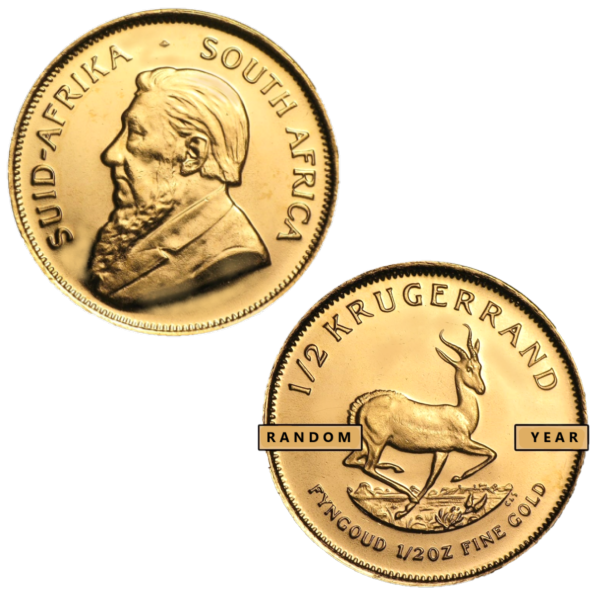 1/2 oz Gold Krugerrand | Random Year