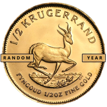 1/2 oz Gold Krugerrand | Random Year