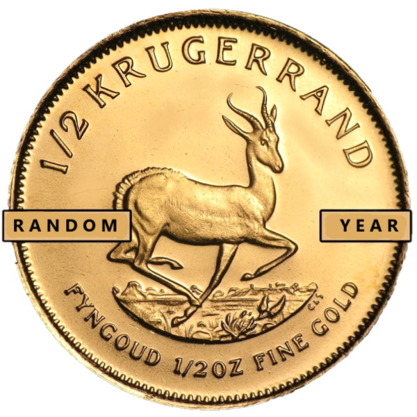 1/2 oz Gold Krugerrand | Random Year