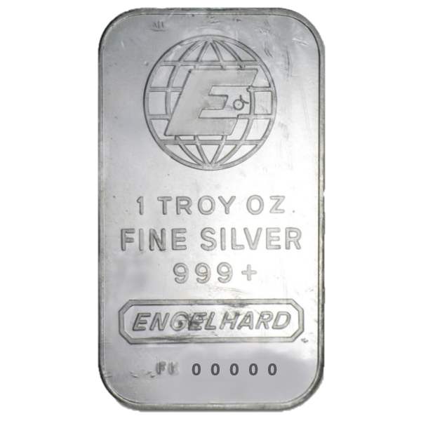 Silver 1 oz Engelhard Bar | Random Design (our choice)
