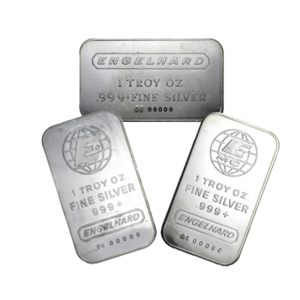 Silver 1 oz Engelhard Bar | Random Design (our choice)