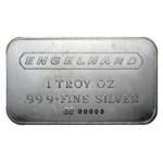 Silver 1 oz Engelhard Bar | Random Design (our choice)