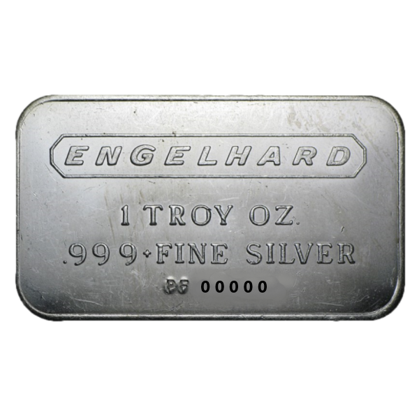 Silver 1 oz Engelhard Bar | Random Design (our choice)