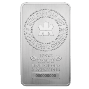 Silver Royal Canadian Mint 10 oz Bar