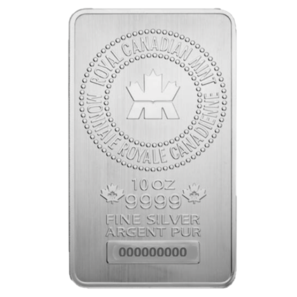 Silver Royal Canadian Mint 10 oz Bar