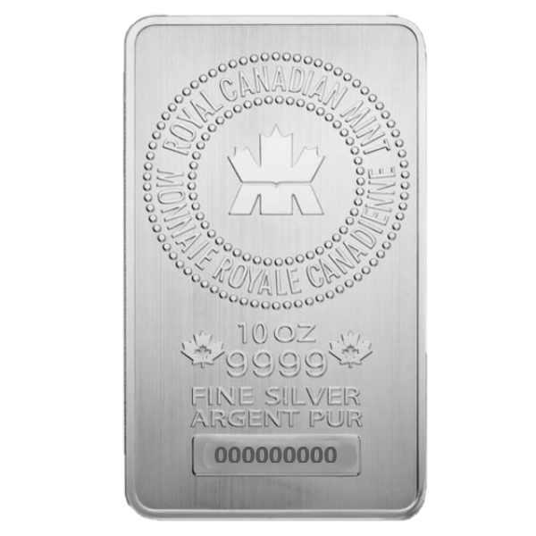Silver Royal Canadian Mint 10 oz Bar