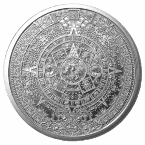 Silver Aztec Calendar 1 oz Round