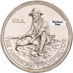 Silver Engelhard Prospector Round 1 oz | Random Year