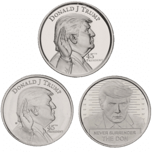 Silver Trump Rounds 4 oz Stack