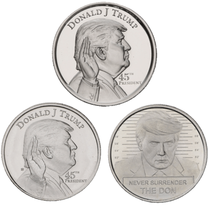 1oz Silver Trump Mug Shot Coin