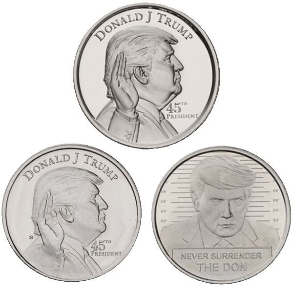 Silver Trump Rounds 4 oz Stack