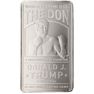 Silver 10 oz Bar | Trump - The Don 4 Time Indictment Champion