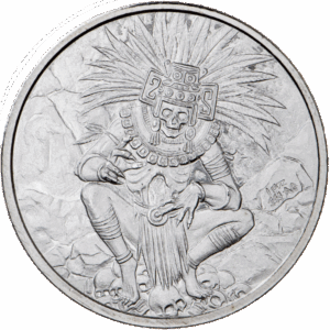 Silver Aztec Series 1 oz Round | God of Death