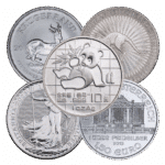 Silver 1 oz Coin - Random Design, Mint and Year | Varied Condition