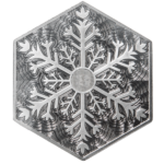 Silver 10 oz Bar | Holiday Snowflake
