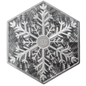 Silver 10 oz Bar | Holiday Snowflake