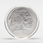 Silver 1 oz Buffalo Round | Encapsulated w/ Velvet Bag