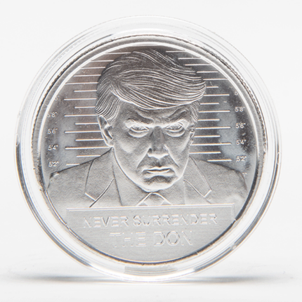 Silver 1 oz Trump Round | The Don | Encapsulated w/ Velvet Bag