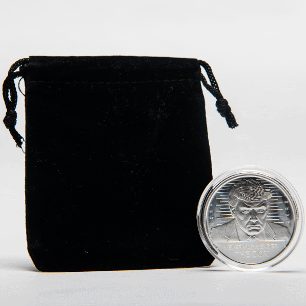 Silver 1 oz Trump Round | The Don | Encapsulated w/ Velvet Bag