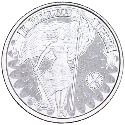 Silver 1 oz Unity and Liberty Round | Encapsulated w/ Velvet Bag