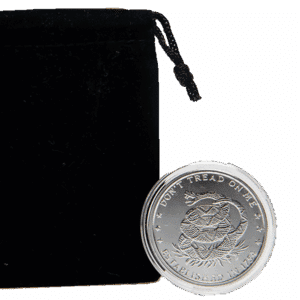 Silver 1 oz Don’t Tread On Me Round | Encapsulated w/ Velvet Bag