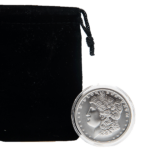Silver 1 oz Morgan Dollar Style Round | Encapsulated w/ Velvet Bag
