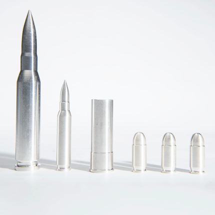 20 oz Silver Replica Bullets Variety Pack