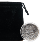 Mictlantecuhtli Silver 1 oz Aztec Series Round | God of Death | Encapsulated w/ Velvet Bag