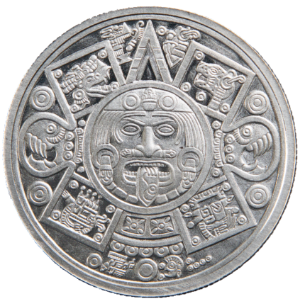 Silver Aztec Series 1 oz Round | Aztec Eagle Warrior