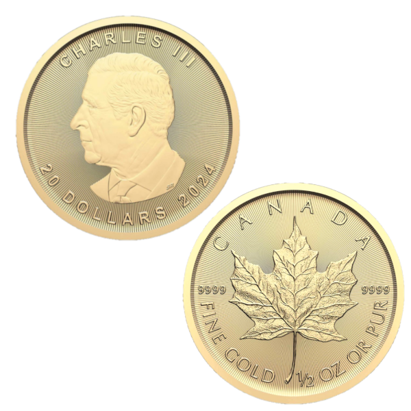 2024 - 1/2 oz Canada Gold Maple Leaf (BU)