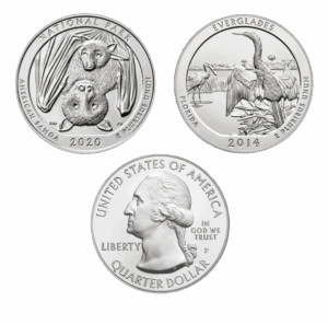 Silver 5 oz America The Beautiful Coin | Random Year