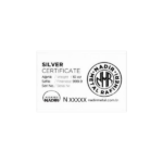 Nadir Metal Rafineri 10 oz Silver Bar Certificate