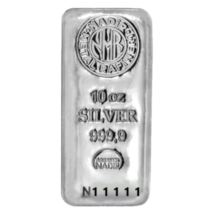 Nadir Metal Rafineri 10 oz Silver Bar