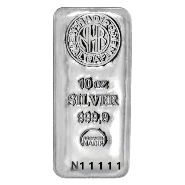Nadir Metal Rafineri 10 oz Silver Bar