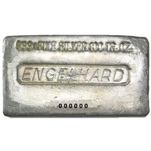 Engelhard 100 oz Silver Bar - Design Our Choice