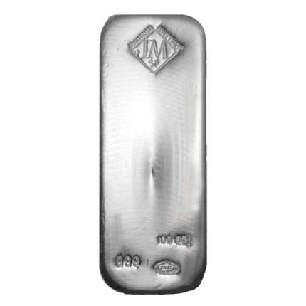Johnson Matthey 100 oz Silver Bar - Design Our Choice