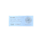 Nadir Metal Rafineri 1 Kilogram Silver Bar Certificate