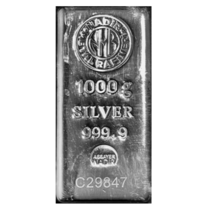 Nadir Metal Rafineri 1 Kilogram Silver Bar