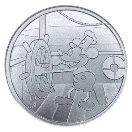 Steamboat Willie | Captain 1 oz .999 Fine Silver Round