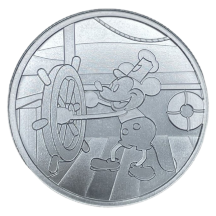 Steamboat Willie | Captain 1 oz .999 Fine Silver Round