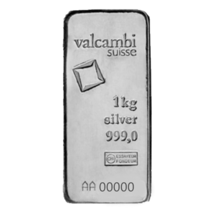 Valcambi 1 kilogram Silver Bar