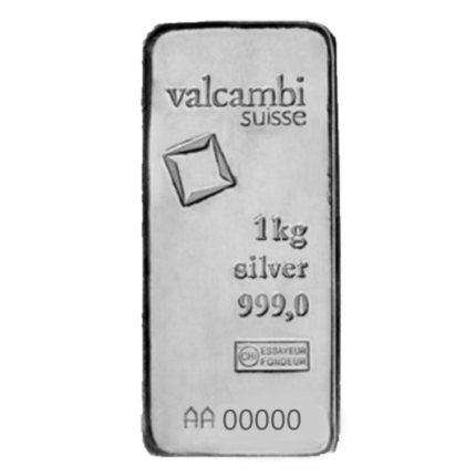 Valcambi 1 kilogram Silver Bar