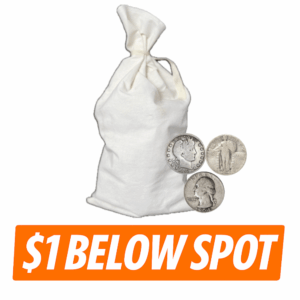 90% Silver Quarters ($250.00 Face Value | 1000 Quarters) – Average Circulated