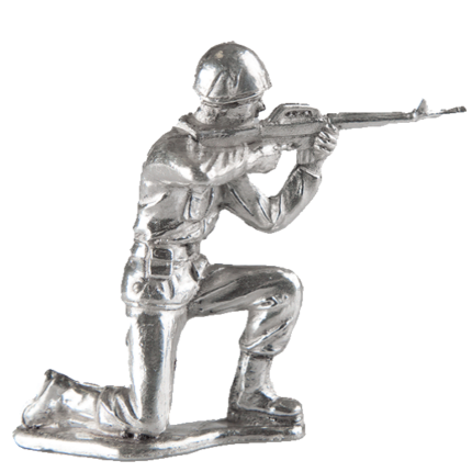 Silver Soldier - The Kneeling Rifleman