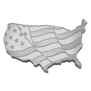 5 oz Silver Elemetal American Flag Bar