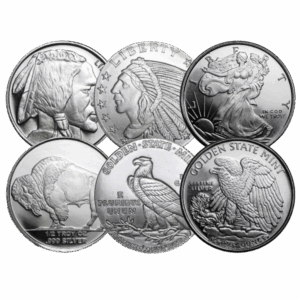 1/2 oz .999 Fine Silver Round - Secondary Market (Our choice)