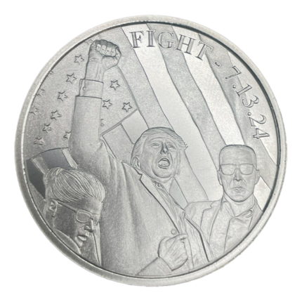 1 oz .999 Fine Silver - "Fight!" Round